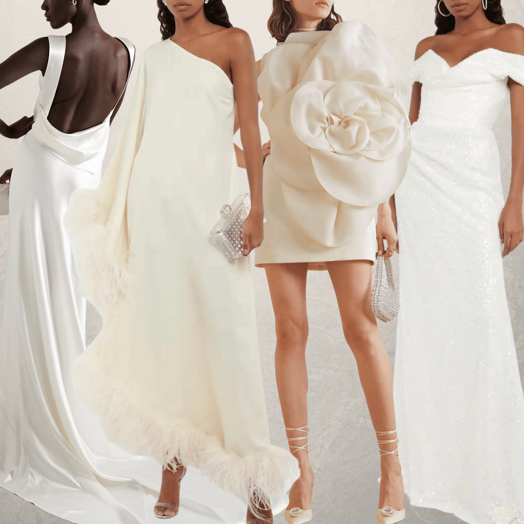 B193001 Long V-neck Lace & Poly Chiffon Bridesmaid Dress