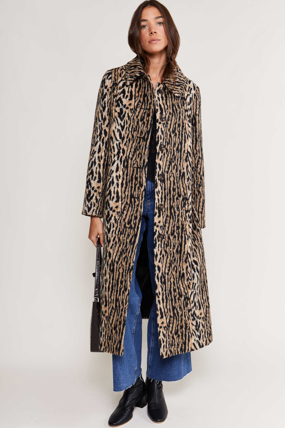 Rixo Milly Leopard Coat