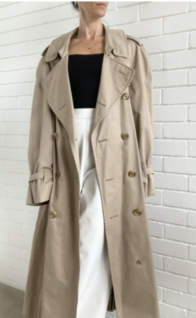 Burberry Vintage Trench Coat - Authentic - Womens Size 18 - 20 uk (46- 48 eur) (14-16 usa) - Beige - Oversized - XXL - Mens 58 (XL) -