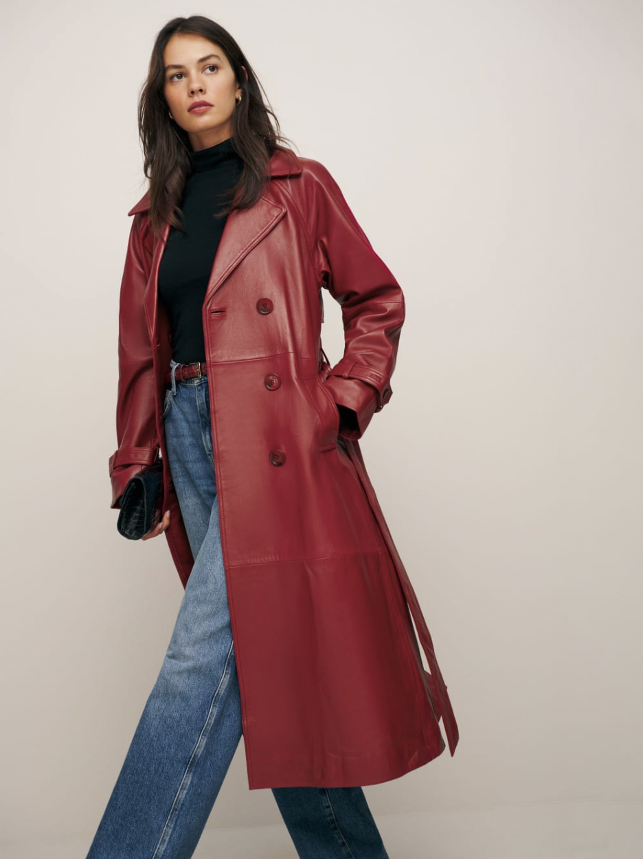 The 33 Best Leather Trench Coats You Can Buy for Autumn 2023!