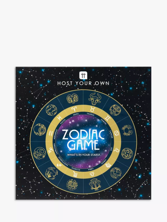 With the aim of completing your astrological profile, work your way around the gameboard by answering different questions about your fellow players, general knowledge on the zodiac signs or even a dare to test your courage and vulnerability. Once your profile is complete, move into the inner ring and hope the stars align as you race to the centre of the board to be crowned the winner.