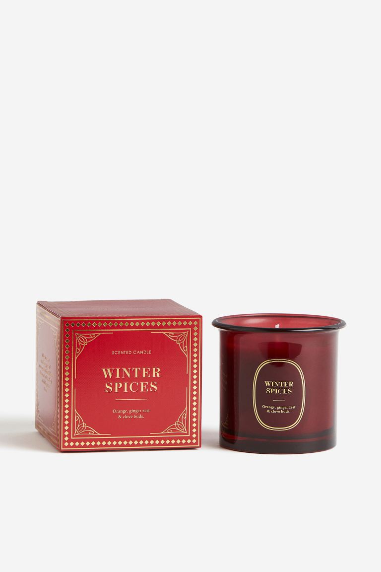 Chic Secret Santa Gift Ideas for every budget in 2023. H&M Small scented candle in a glass holder to create a cosy atmosphere in your home. Supplied in a stylish box. Burn time 30 hours. Height 8 cm. Diameter 9 cm