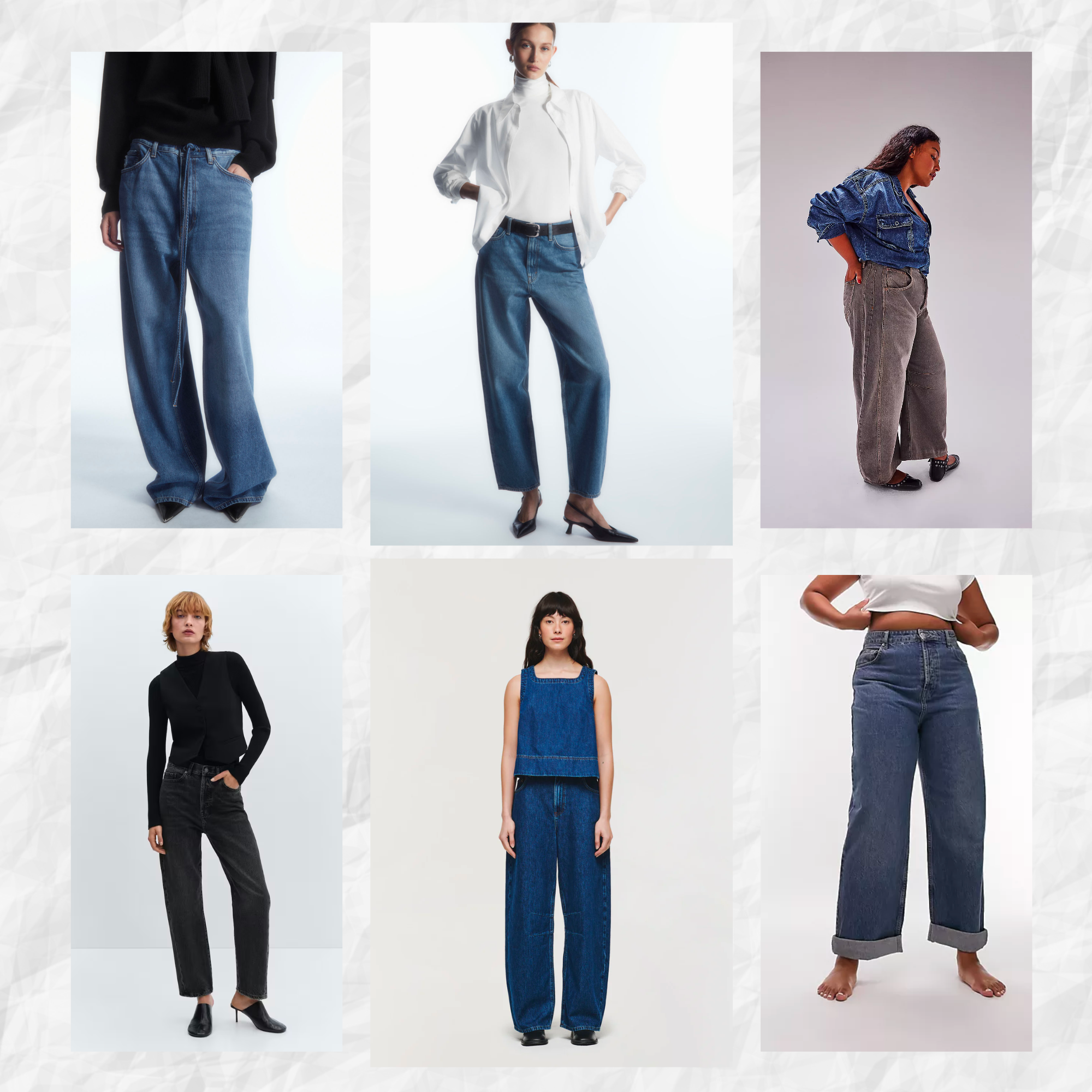 Blue 90s organic-cotton high-waisted wide-leg jeans, Raey