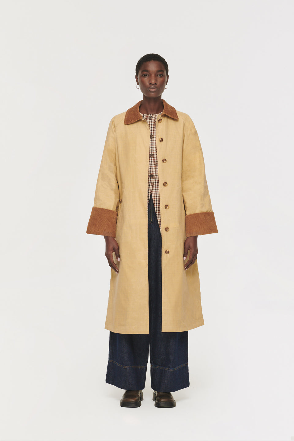 Aligne Barnaby Reversible Wax Trench Coat