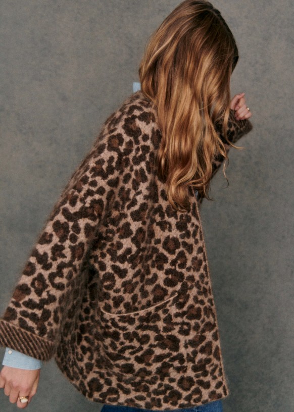 Sezane Oscar Jacket Leopard