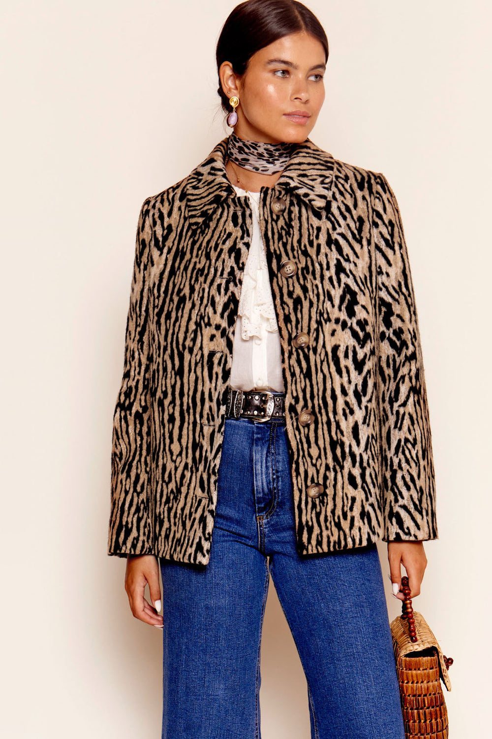 Rixo Tommie Jacket Bohemia Leopard